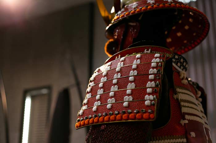 armure de samouraï en cuir de boeuf de Kobe